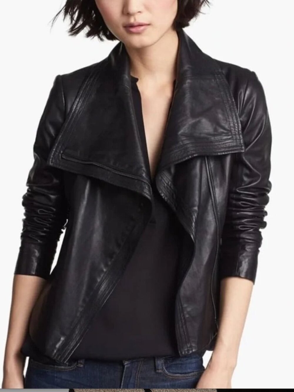 Vince Lambskin Leather Jacket - like new